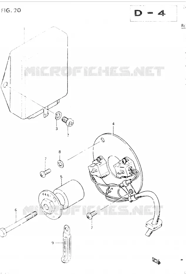 GENERATOR SENSOR Suzuki MOTO 400 GSX 1984  GSX400EE(E2)