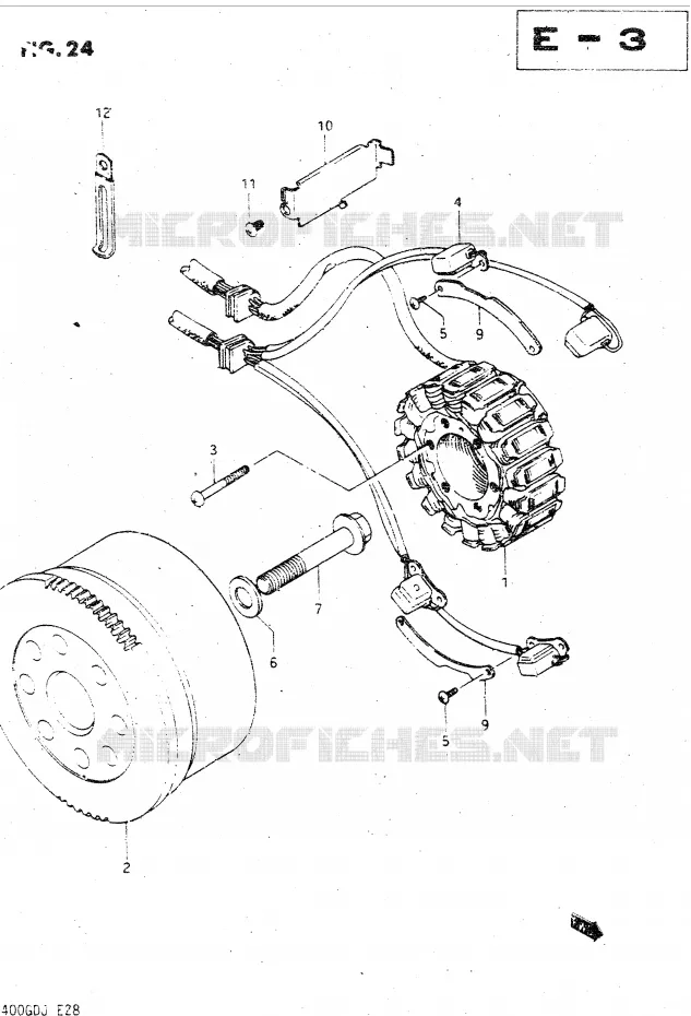 GENERATOR Suzuki MOTO 1400 CAVALCADE 1987  GV1400GDH(DG-DJ/CJ)