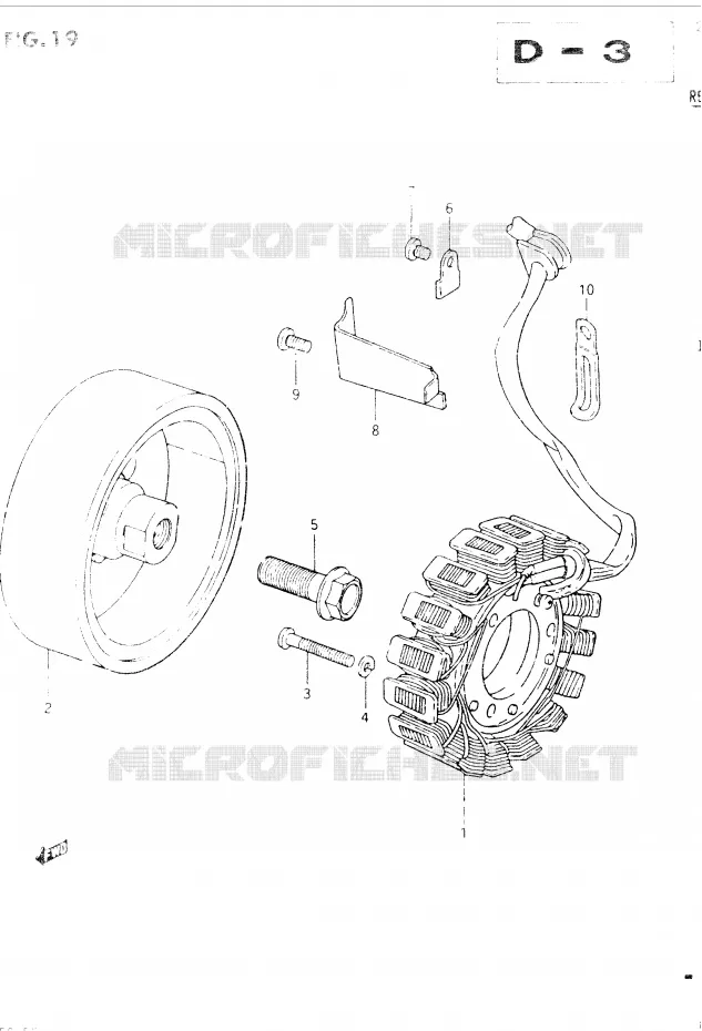 GENERATOR Suzuki MOTO 400 GSX 1986  GSX400EG(E2)