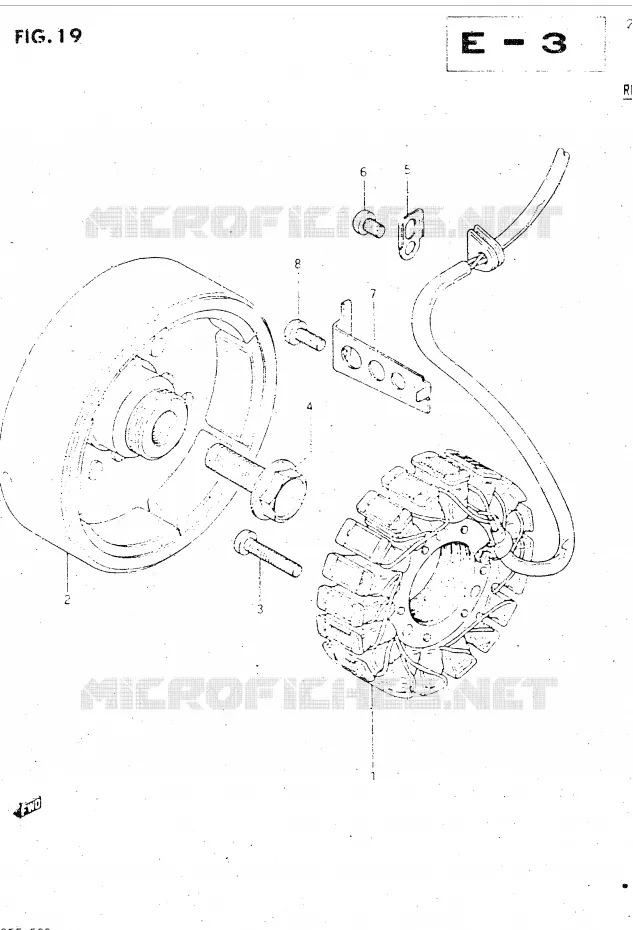 GENERATOR Suzuki MOTO 500 GSX-E 1985  GSX500EF(E39)