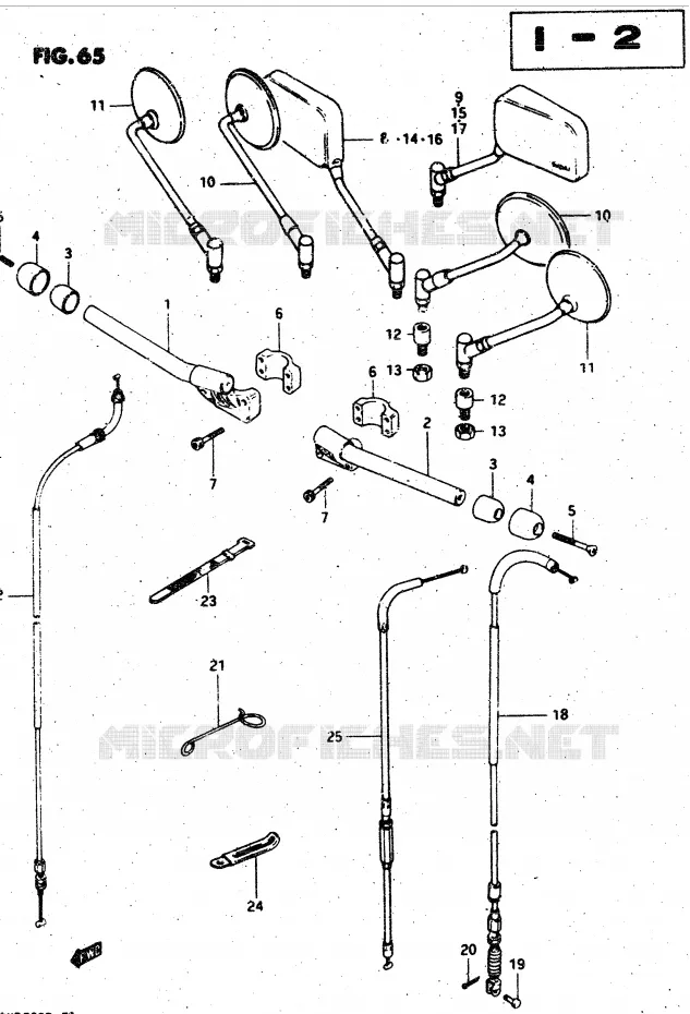 HANDLEBAR Suzuki MOTO 750 GSX-S 1983  GSX750SD(E1)