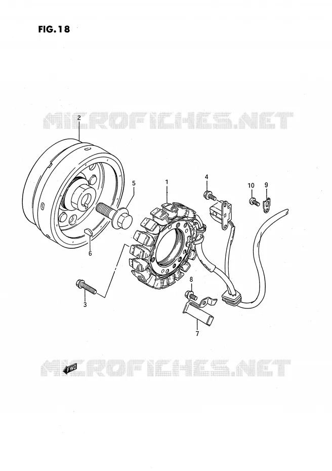 IGNITION Suzuki MOTO 650 SAVAGE 1988  LS650PJ(E2)