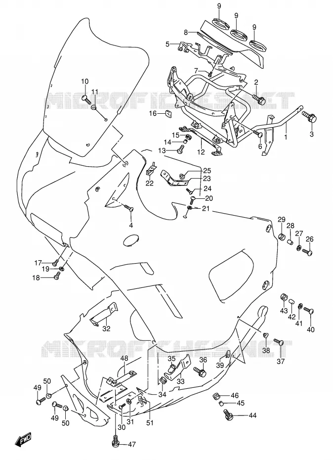 INSTALLATION PARTS Suzuki MOTO 600 GSX-F 1992  GSX600FN(E2)