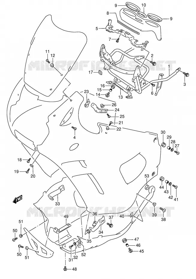 INSTALLATION PARTS Suzuki MOTO 750 GSX-F 1992  GSX750FN(E2)