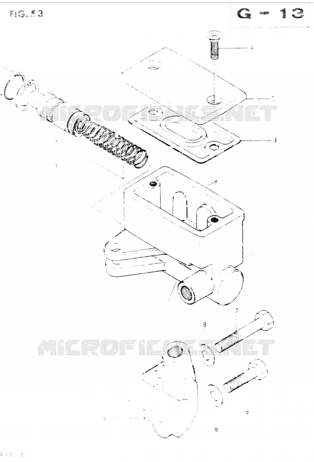 MASTER CYLINDER Suzuki MOTO 400 GSX 1984  GSX400EE(E2)