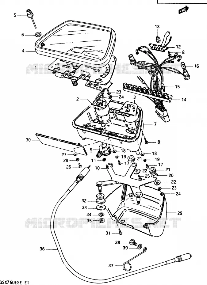 SPEEDOMETER Suzuki MOTO 750 GSX-E 1984  GSX750EE(D/E)