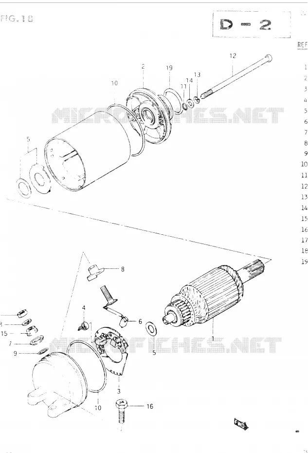 STARTER MOTOR Suzuki MOTO 400 GSX 1984  GSX400SE(E2)