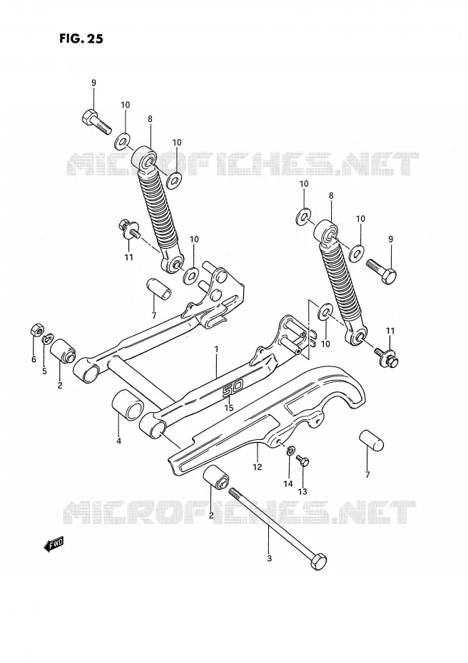 SWINGARM Suzuki MOTO 50 JR 1992  JR50N(P28)