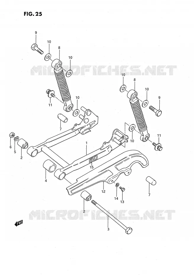 SWINGARM Suzuki MOTO 50 JR 1993  JR50P(P3)