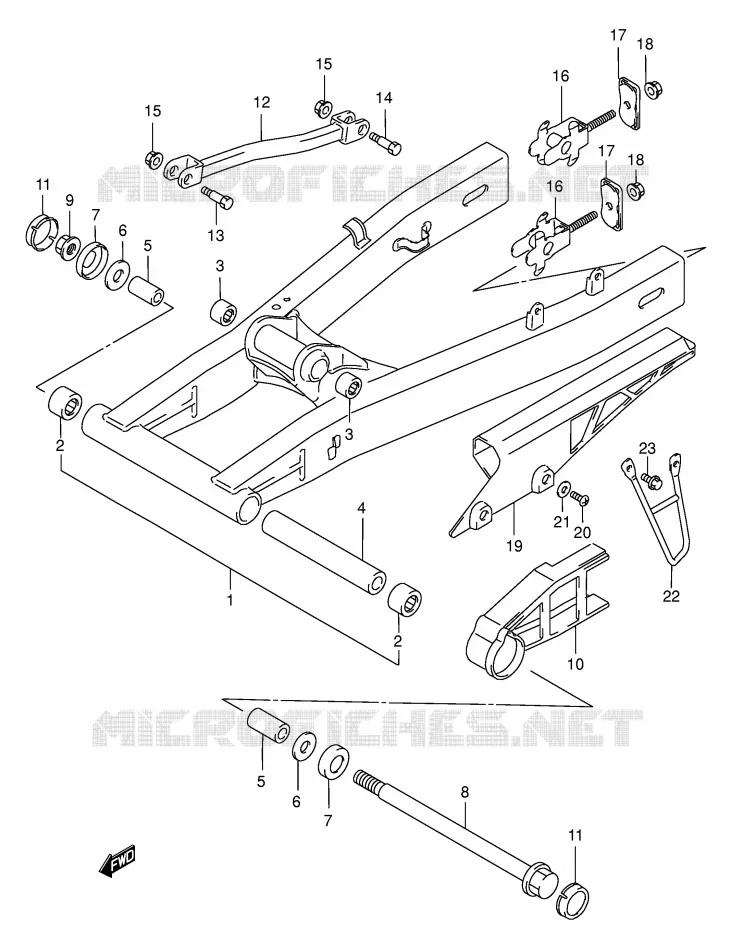 SWINGARM Suzuki MOTO 750 GSX-F 2006  GSX750FK6(E2)