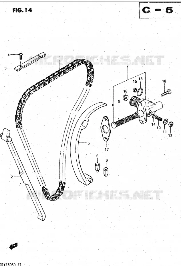 TIMING (MODEL Z) Suzuki MOTO 750 GSX-S 1982  GSX750SZ(E1)