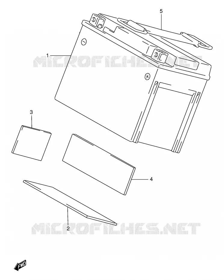 BATTERY Suzuki MOTO 125 RG 1992  RG125FN(E18)