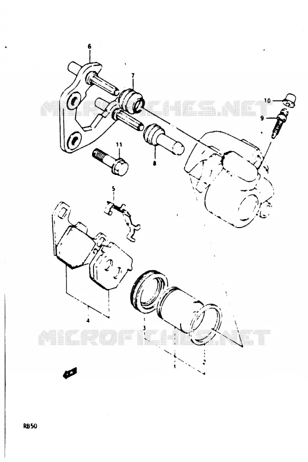 CALIPERS Suzuki MOTO 50 Autres-modeles 1987  RB50H