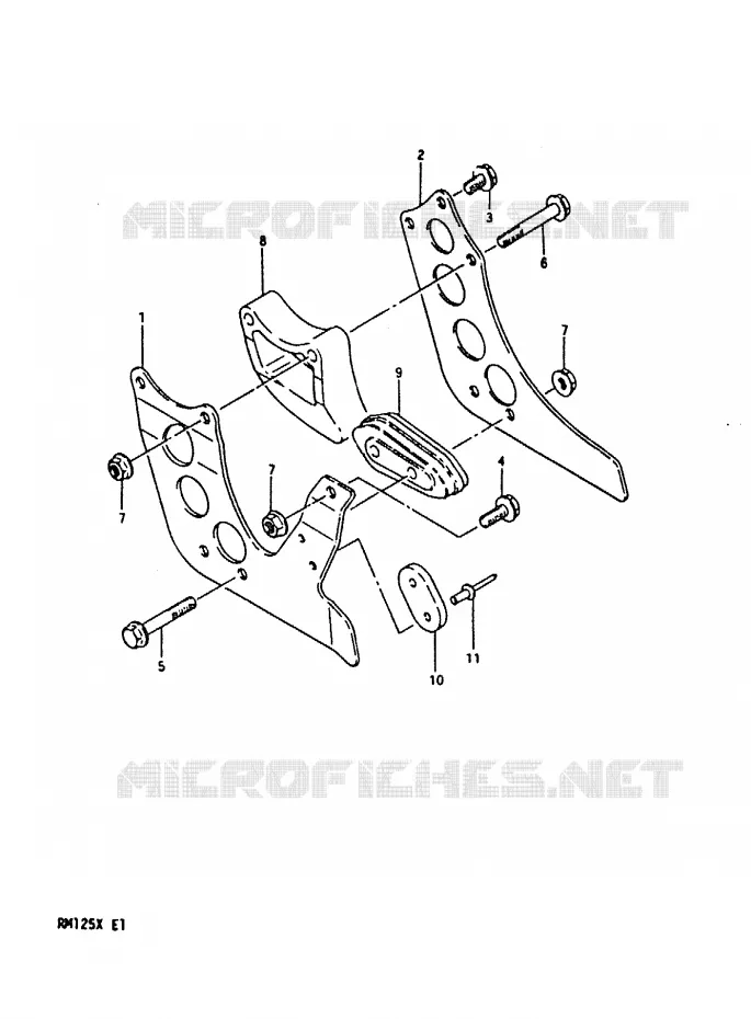 CHAIN GUIDE Suzuki MOTO 125 RM 1981  RM125X