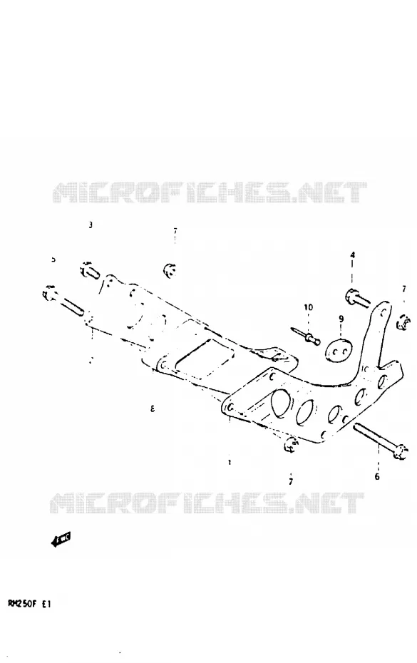 CHAIN GUIDE Suzuki MOTO 250 RM 1984  RM250E(E/F)