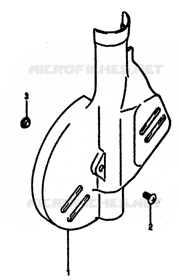 DISC COVER (OPTIONAL) MODEL F Suzuki MOTO 125 RM 1985  RM125F(E/F)