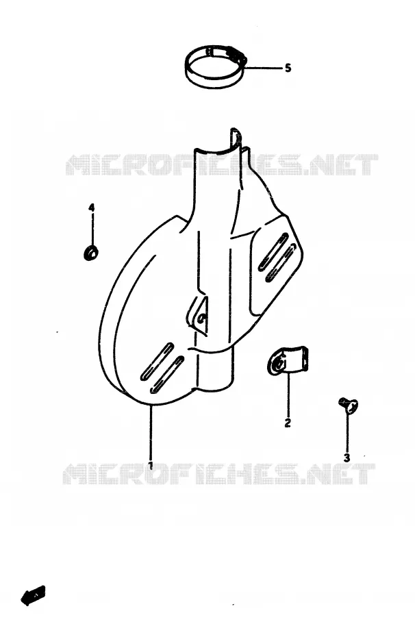 DISC COVER (OPTIONAL) Suzuki MOTO 500 RM 1985  RM500F