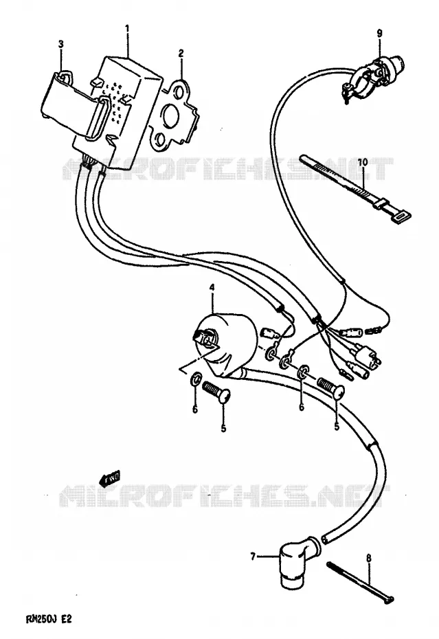 ELECTRICAL Suzuki MOTO 250 RM 1988  RM250J