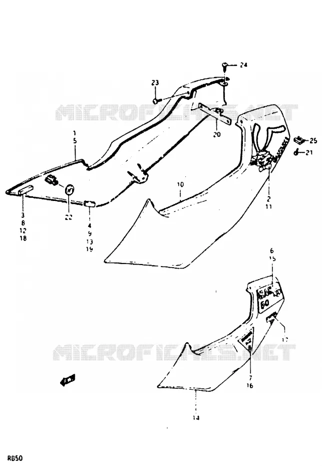 FRAM COVER Suzuki MOTO 50 Autres-modeles 1987  RB50H