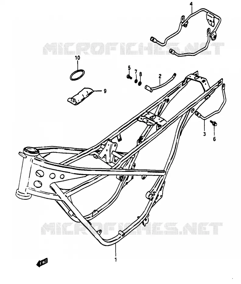 FRAME Suzuki MOTO 50 RG 1983  RG50WD(D/E/F/1/G/J/K)