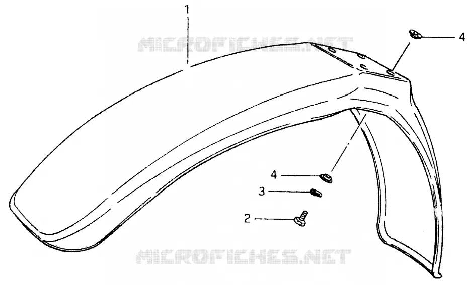 FRONT FENDER Suzuki MOTO 500 RM 1984  RM500E(D/E)