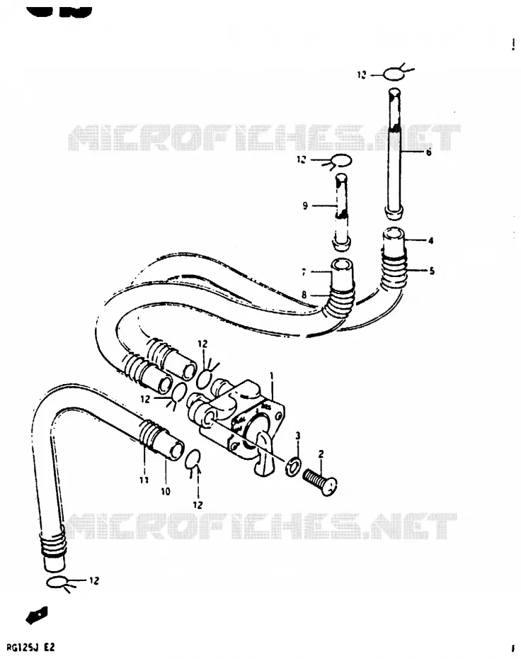FUEL COCK Suzuki MOTO 125 RG 1987  RG125CH(G/H/J)