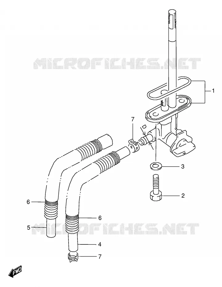 FUEL COCK Suzuki MOTO 125 RG 1992  RG125FN(E18)
