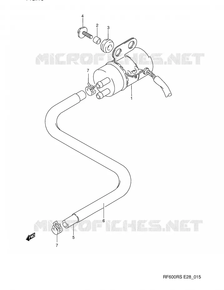 FUEL PUMP Suzuki MOTO 600 RF 1993  RF600RP(E28)