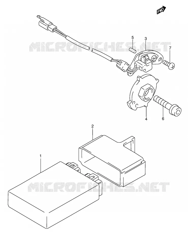 GENERATOR SENSOR (MODEL P/R/S) Suzuki MOTO 600 RF 1995  RF600RUS(E2)