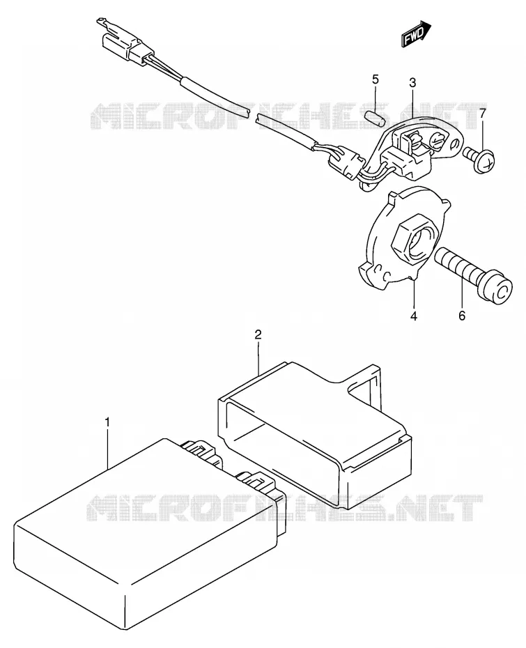 GENERATOR SENSOR (MODEL R/S) Suzuki MOTO 900 RF 1995  RF900RS2(E2)