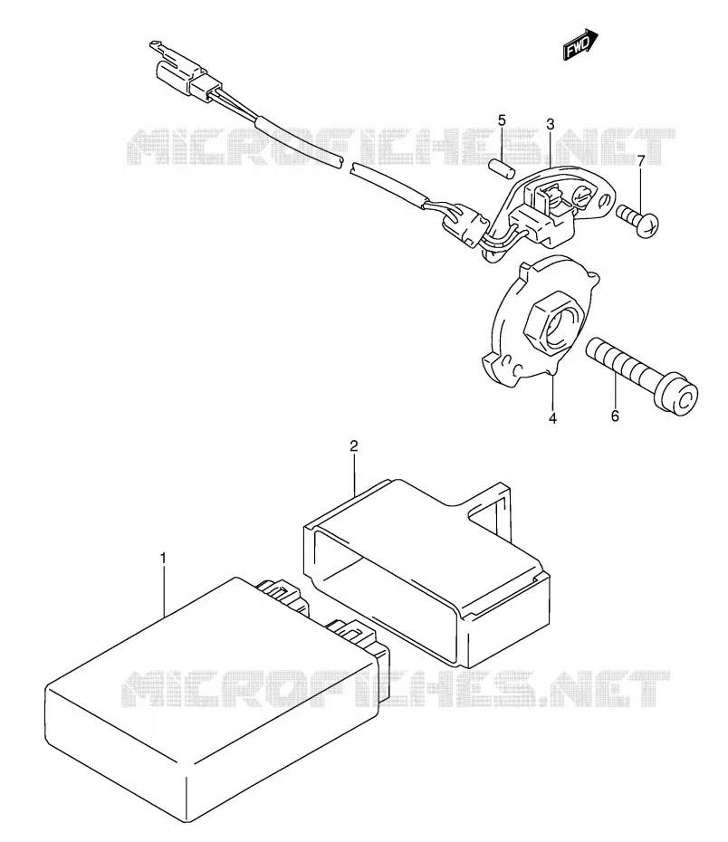 GENERATOR SENSOR (MODEL T/V) Suzuki MOTO 600 RF 1996  RF600RUT(E2)