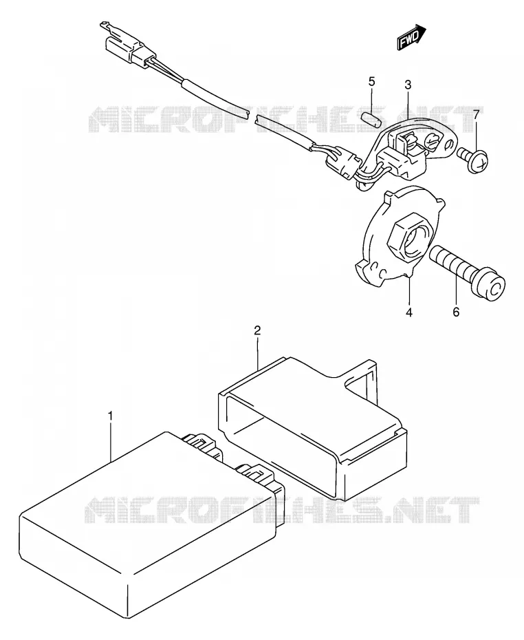 GENERATOR SENSOR (MODEL T/V/W) Suzuki MOTO 900 RF 1996  RF900RT(E2)