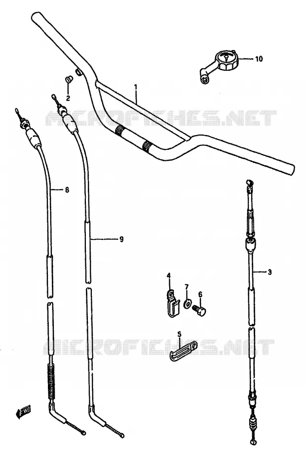 HANDLEBAR Suzuki MOTO 125 RM 1987  RM125H(G/H/J)
