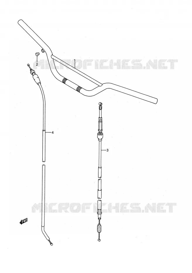 HANDLEBAR Suzuki MOTO 125 RM 1995  RM125S(E28)