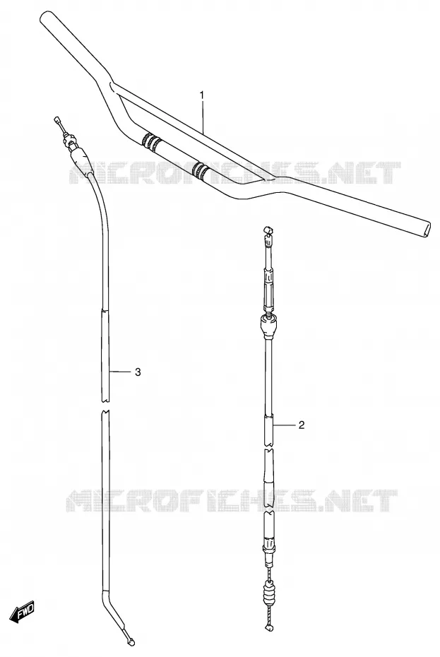 HANDLEBAR Suzuki MOTO 125 RM 1999  RM125X(E2)
