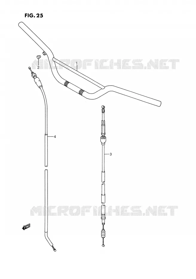 HANDLEBAR Suzuki MOTO 250 RM 1994  RM250R(E2)