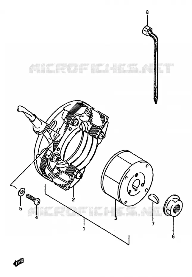 IGNITION (MODEL G) Suzuki MOTO 125 RM 1986  RM125G(G/H/J)