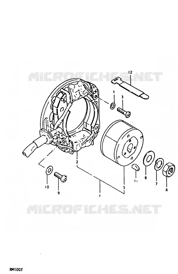 IGNITION Suzuki MOTO 100 RM 1992  RM100N(N/T/X)