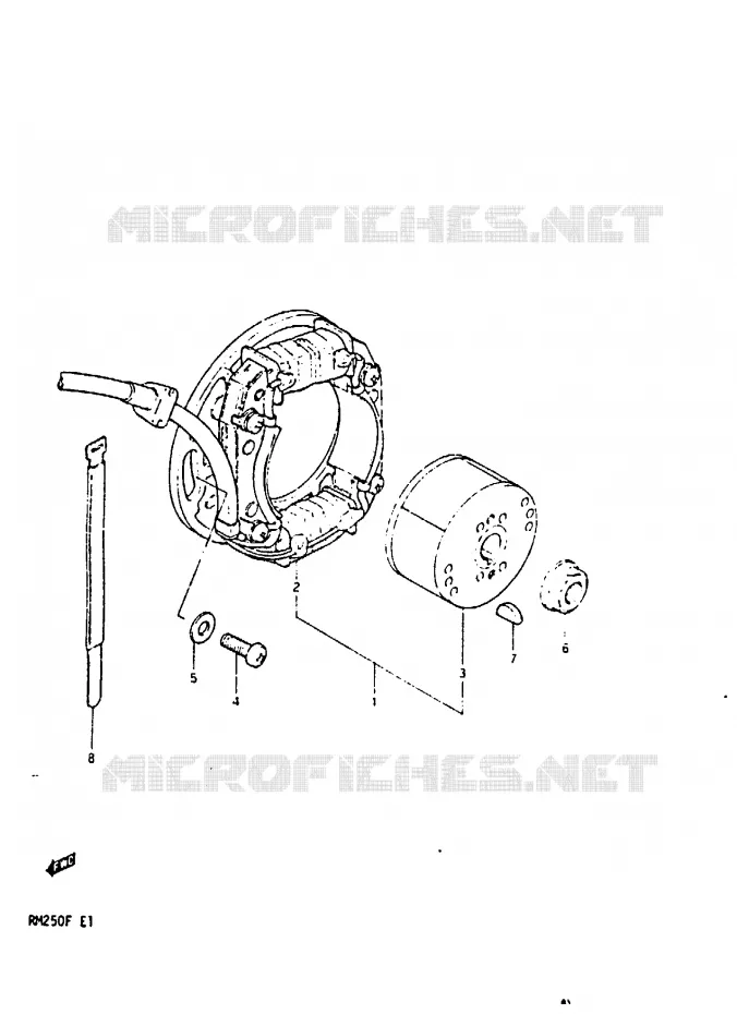 IGNITION Suzuki MOTO 250 RM 1985  RM250F(E/F)