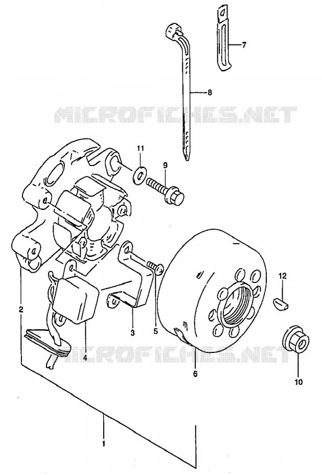 IGNITION Suzuki MOTO 250 RM 2000  RM250Y(T/V/W/X/Y)