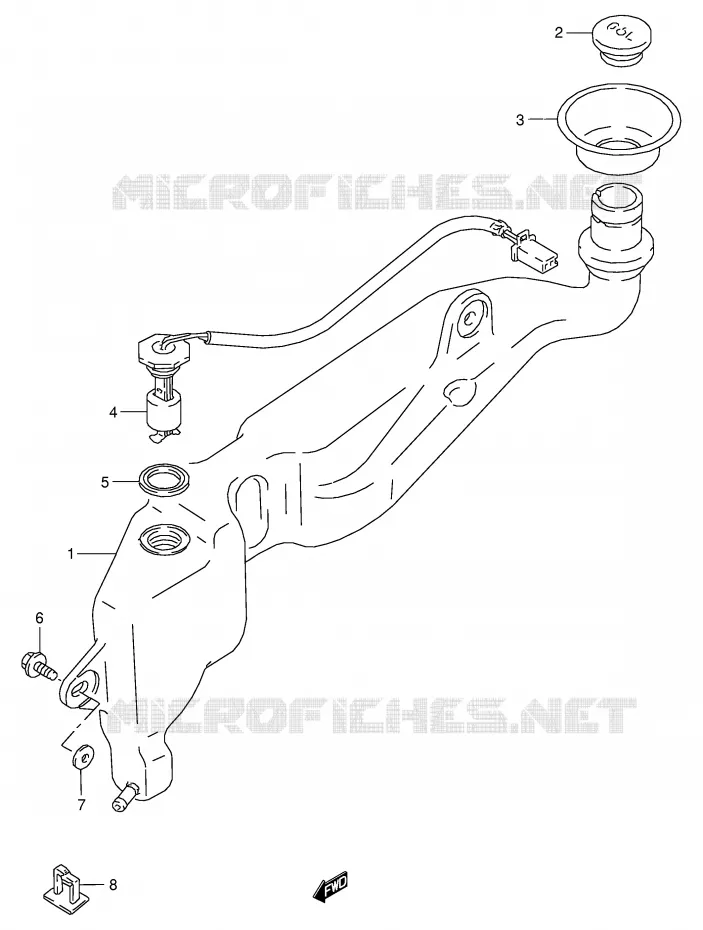OIL TANK Suzuki MOTO 125 RG 1992  RG125FN(E18)