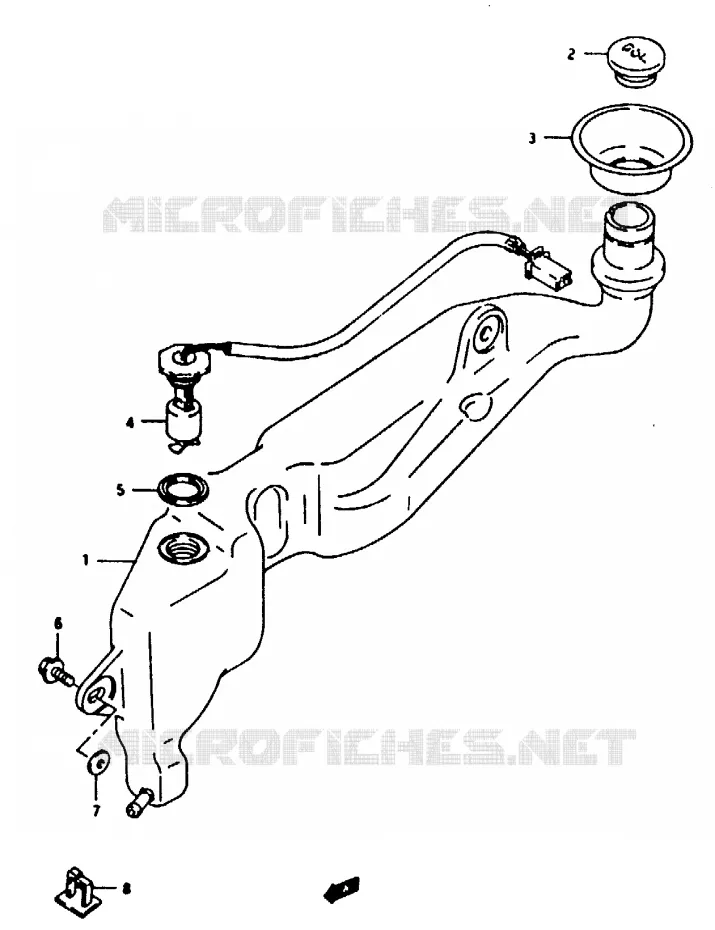 OIL TANK Suzuki MOTO 125 RG 1992  RG125FUN(N/P/R)