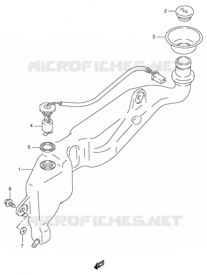 OIL TANK Suzuki MOTO 125 RG 1999  RG125FX(E6)