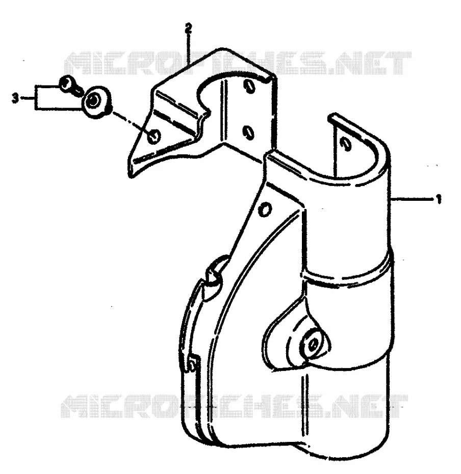 PANEL COVER (OPTIONAL) MODEL E Suzuki MOTO 125 RM 1984  RM125E(E/F)