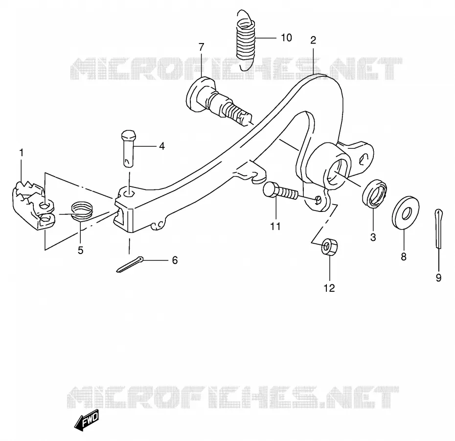 REAR BRAKE Suzuki MOTO 125 RM 2000  RM125Y(E2)
