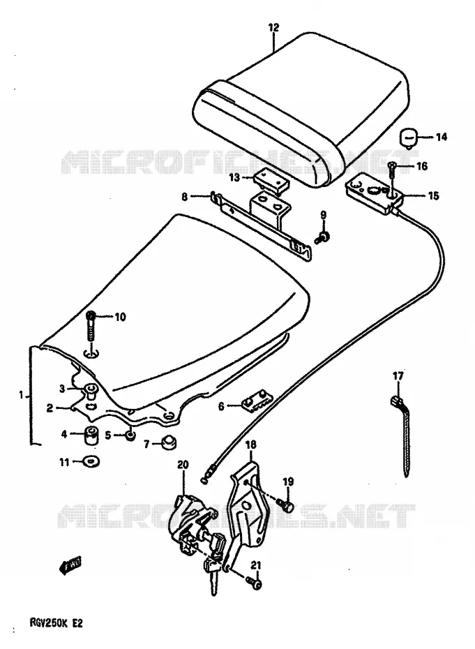 SEAT Suzuki MOTO 250 RG 1989  RGV250K