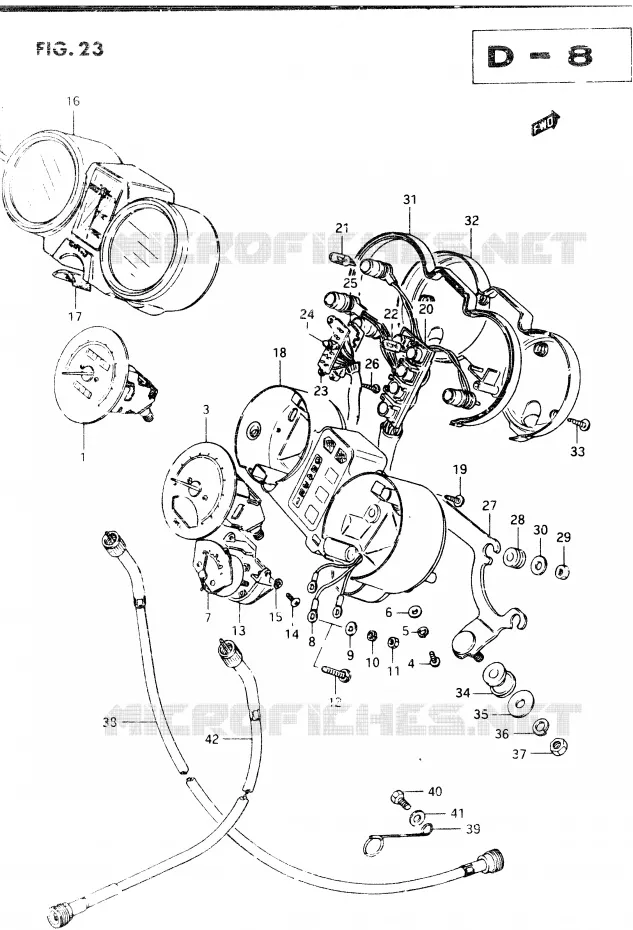 SPEEDOMETER Suzuki MOTO 400 GSX 1985  GSX400SF(E2)