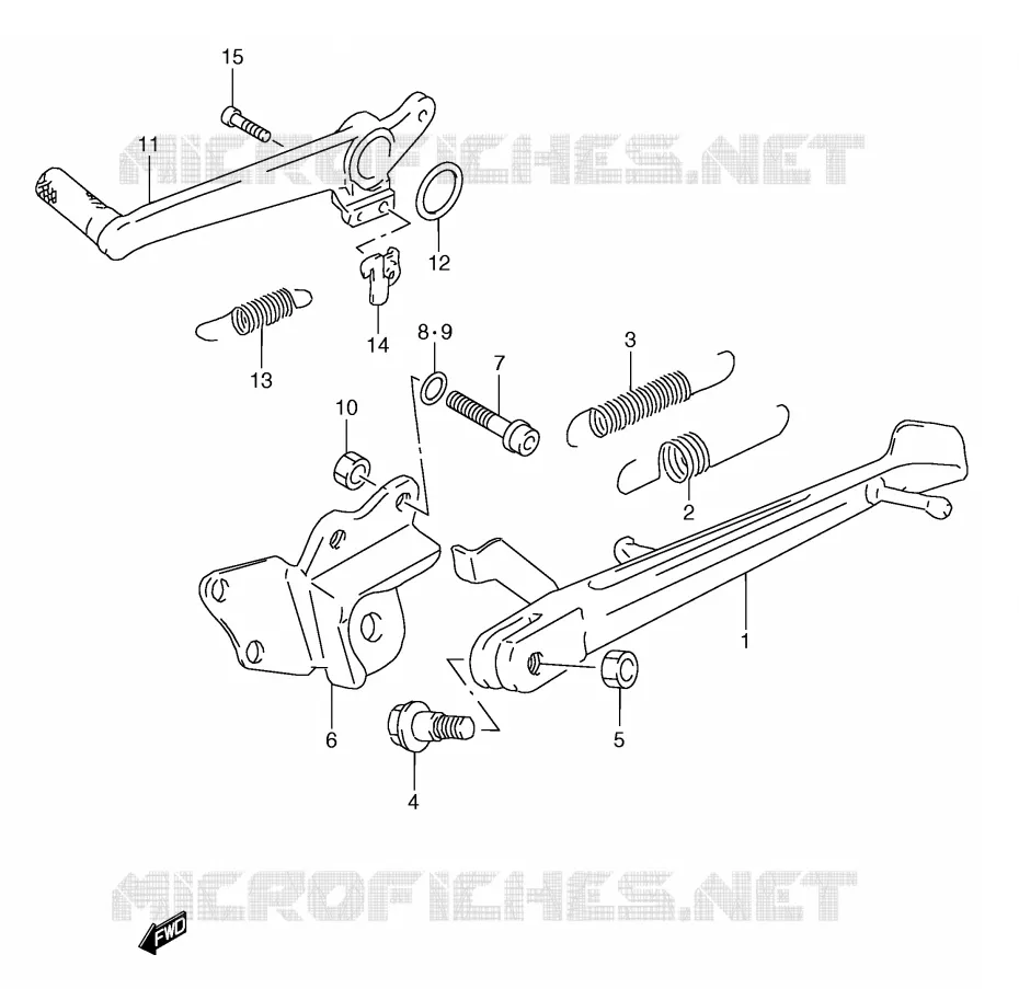 STAND Suzuki MOTO 250 RG 1992  RGV250N(E24)