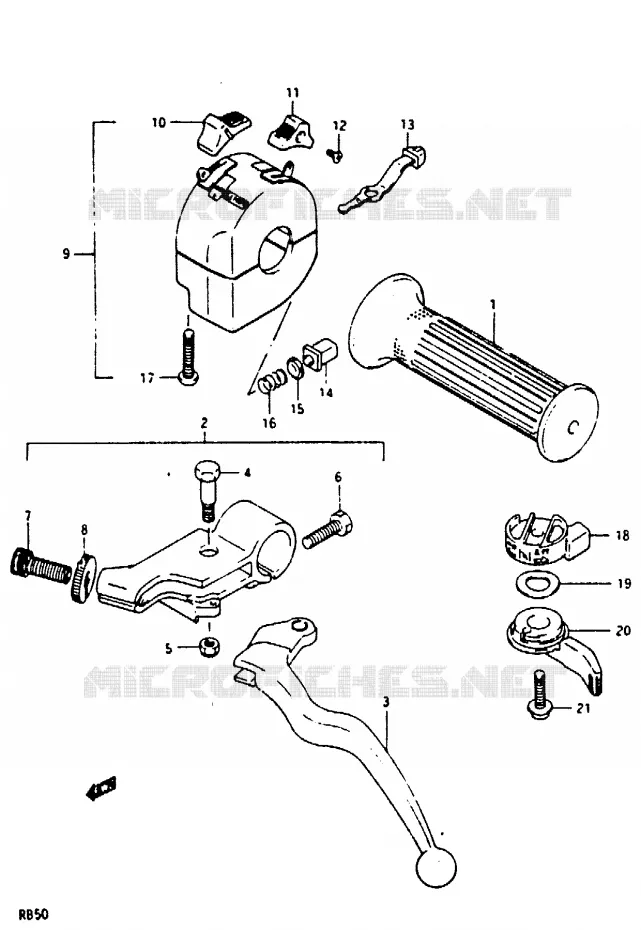SWITCHES Suzuki MOTO 50 Autres-modeles 1987  RB50H
