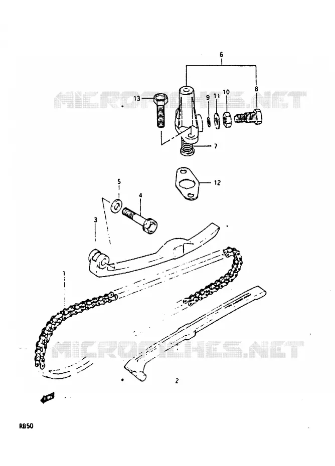 TIMING Suzuki MOTO 50 Autres-modeles 1987  RB50H